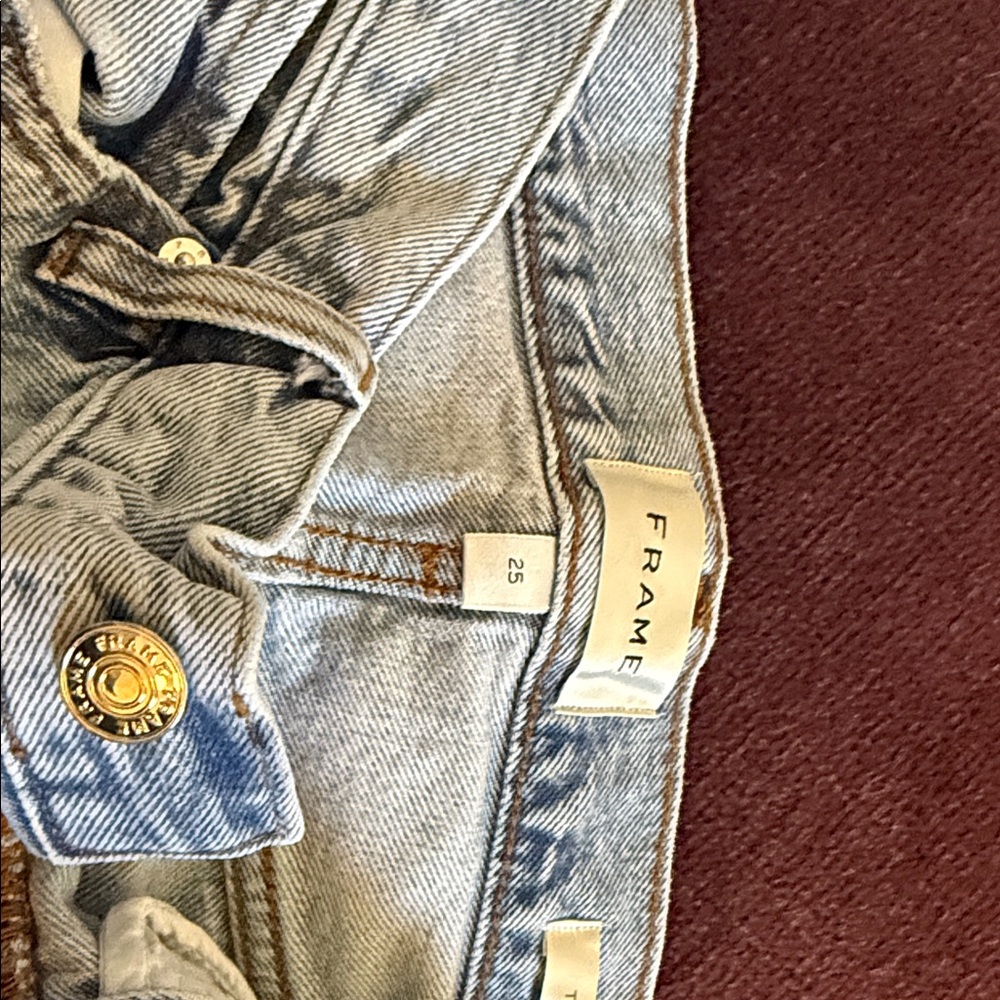 Frame Denim Sky Blue High Rise Jeans
